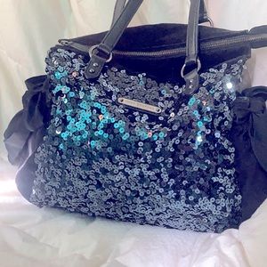 Juicy Couture Black DayDreamer Sequin Handbag/Tote